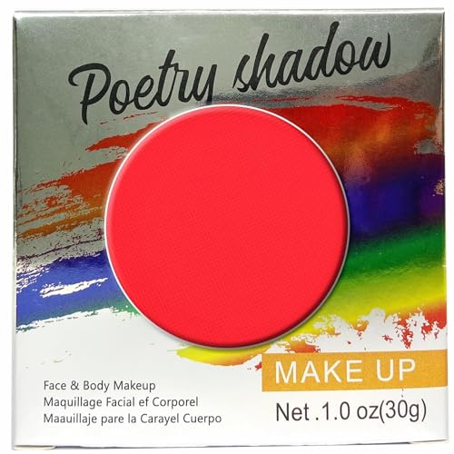 Pintura Roja Cara 30g Pintura Facial para Niños, Maquillaje Corporal Base Agua, Kit para Halloween