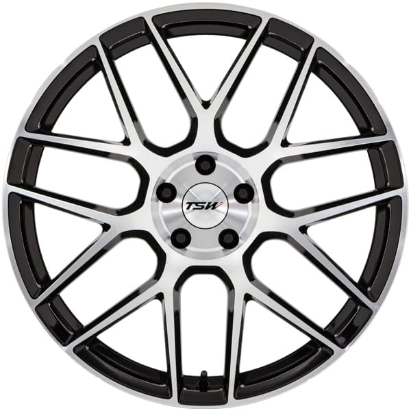 Amazon.com: 17x8 TSW TW002 Lasarthe Gloss Black Machined Wheel