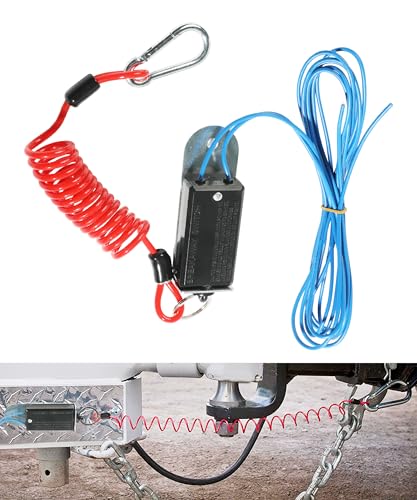 PAIYUE Trailer Breakaway Kit,Trailer Breakaway Cable,Car Accessories Trailers Brake Away Kit with Pull Pin Steel Spring Towing Wire,Used for Trailer Off-Road Conversion,RV Autopilot and so on