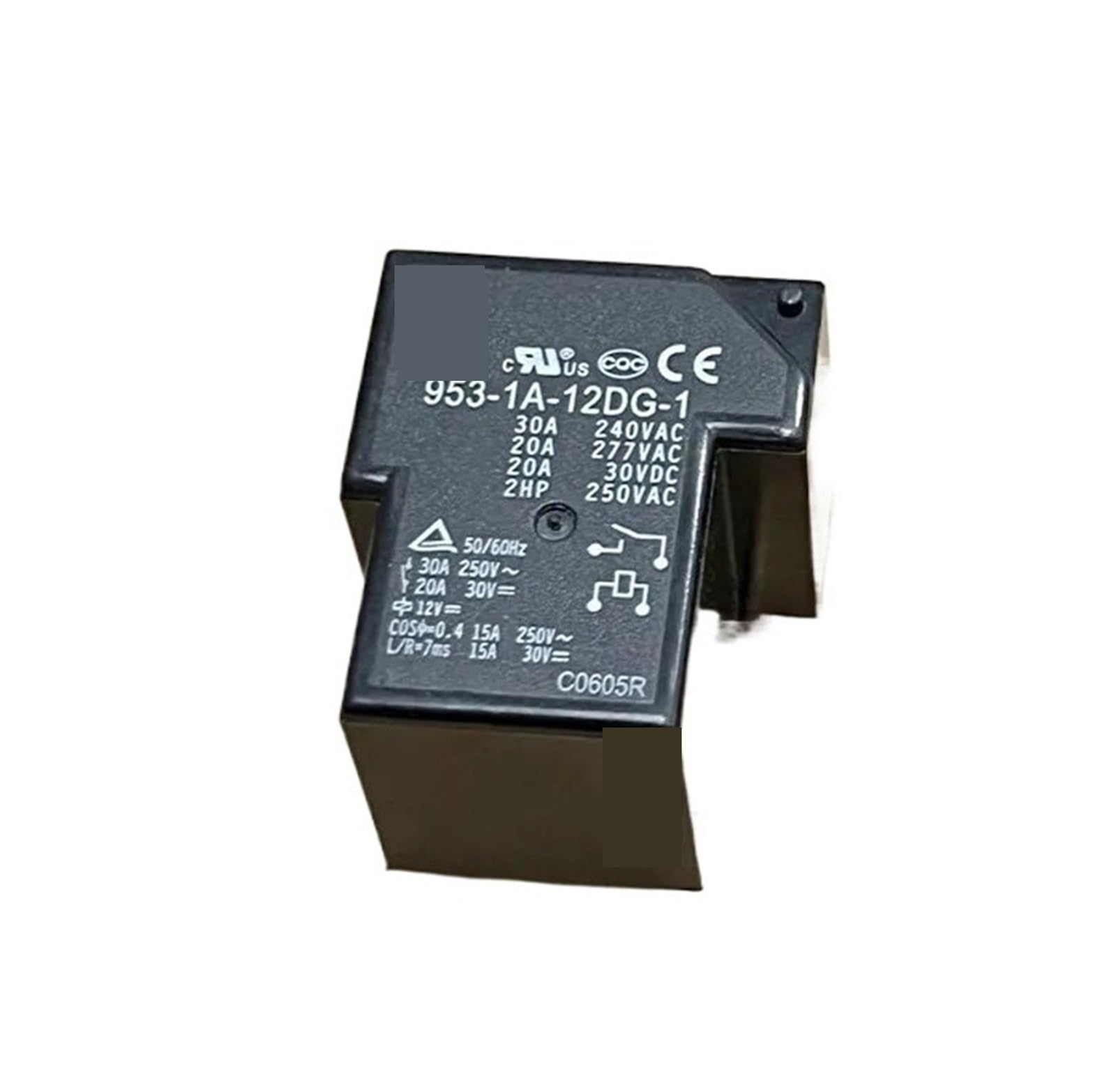 Relais 12V 30A 953-1A-12DG-1 commutateur 4 broches pour automobile