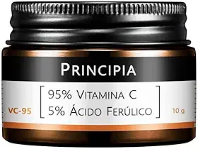 Vitamina C Pura 95% + 5% Ácido Ferúlico VC-95 Pó Ultrafino