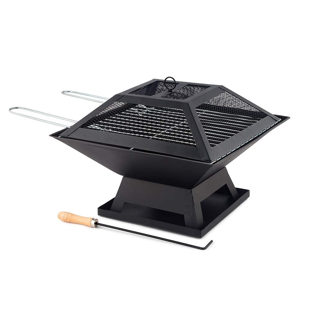 Feuerstelle im Freien, Hinterhof, Terrasse, Gartenofen, flammhemmender Grill, Kamin, Terrasse, Hinterhof, Stahl-Kohlenbecken, Holzheizung