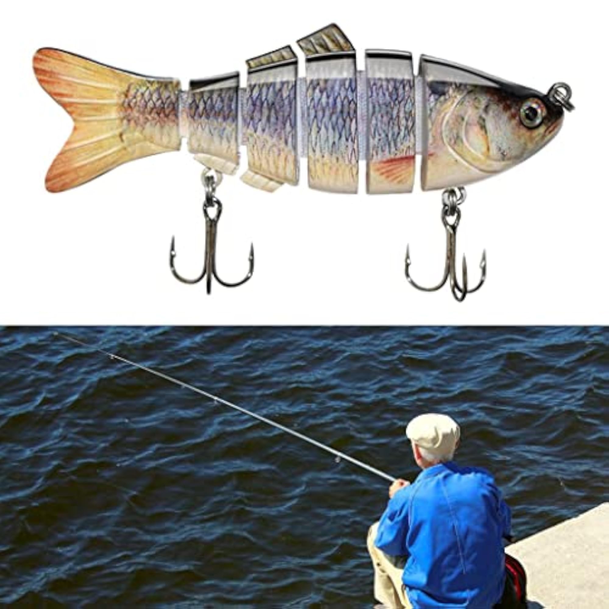 3D Fisheye Fishing Lures Bait Crankbaits with Hook