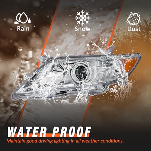 Image of for 2010-2011 Toyota Camry Headlights Chrome Pair