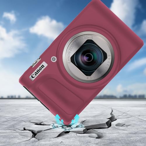 Funda de silicona para Canon Powershot SX740/SX730 HS rojo miniatura 4