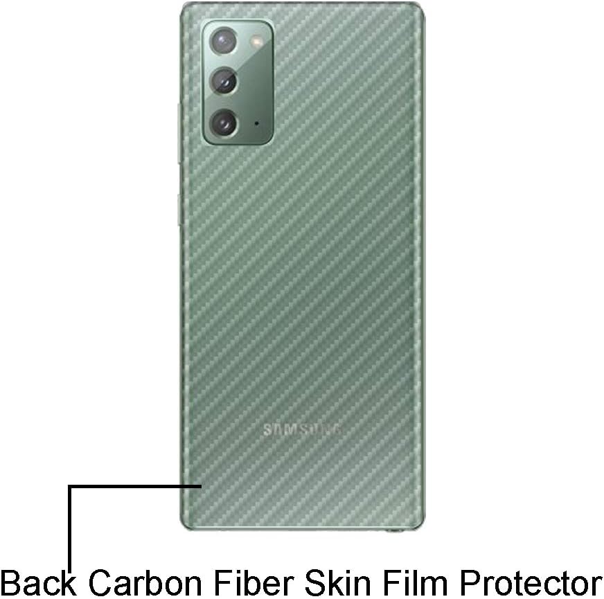 Ibywind Screen Protector For SamSung Galaxy Note 20,with 2Pcs Flexible TPU Film,1Pc Camera Lens Protector,1Pc Backing Carbon Fiber Film [Fingerprint Reader,Easy to install]