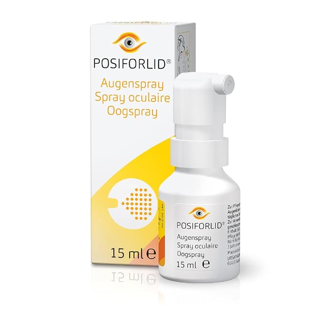 Posiforlid Augenspray zur Pflege gereizter Augenlider, 15 ml Solución