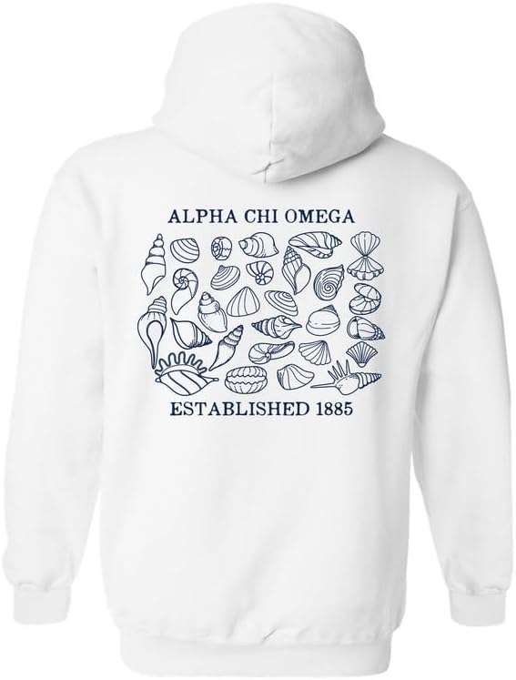 Alpha Chi Omega Hoodie - Alpha Chi Coastal Charm Sweatshirt
