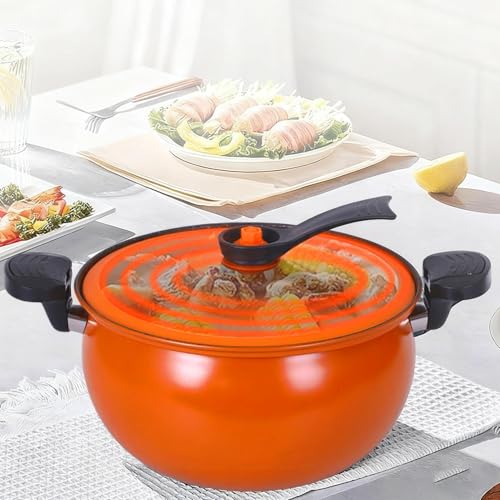 Olla profunda para evitar salpicaduras con tapa de cristal y control visual 4