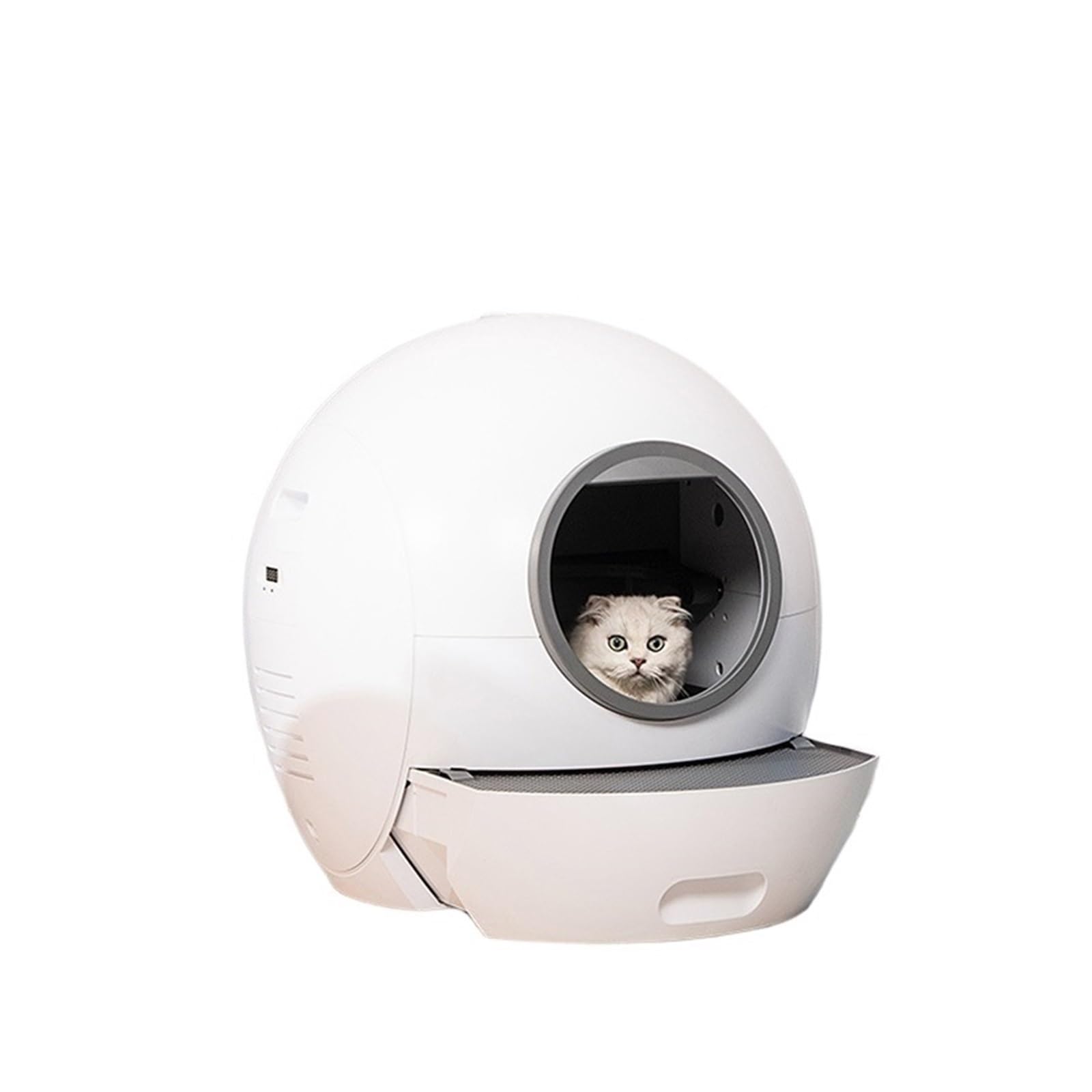 Lettiera per Gatti, Cassetta igienica autopulente, Intelligente, Automatica, con Controllo di Sicurezza a induzione, per più Gatti.