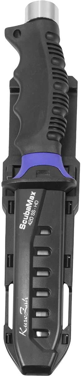 ScubaMax Deluxe 4.88" (12.4cm) Blunt Blade Knife - Blue
