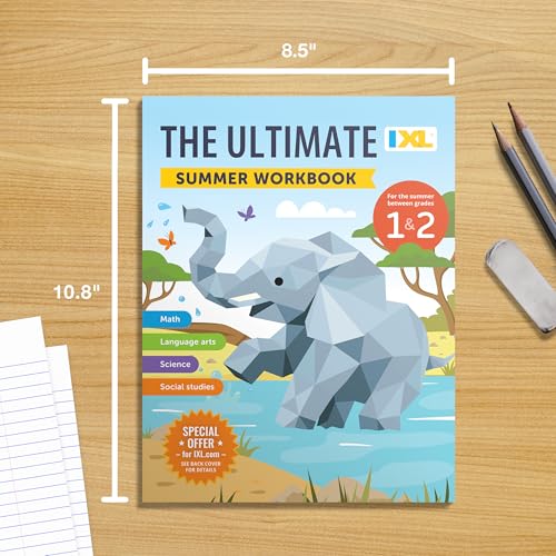 Image of IXL Ultimate Summer 1st to 2nd Grade Workbook, Math, Reading Comprehension, Language Arts, Geography, Science, Social Studies, and Writing Practice for Kids (IXL Ultimate Summer Workbooks)