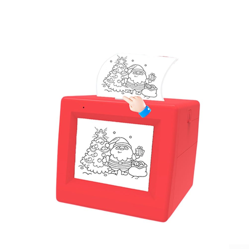Stampante Adesiva AI, Stickerbox Intelligente ad attivazione vocale per Bambini, etichettatrice Termica AI Portatile