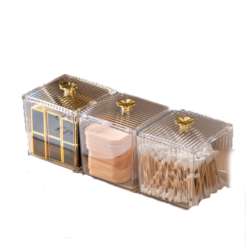 Przezroczyste pudełko do przechowywania artykułów papierniczych z koniczyną – 8,4 x 8,4 x 11 cm, trwały akrylowy organizer na biurko, idealny do domu i biura, przezroczyste rozwiązanie do