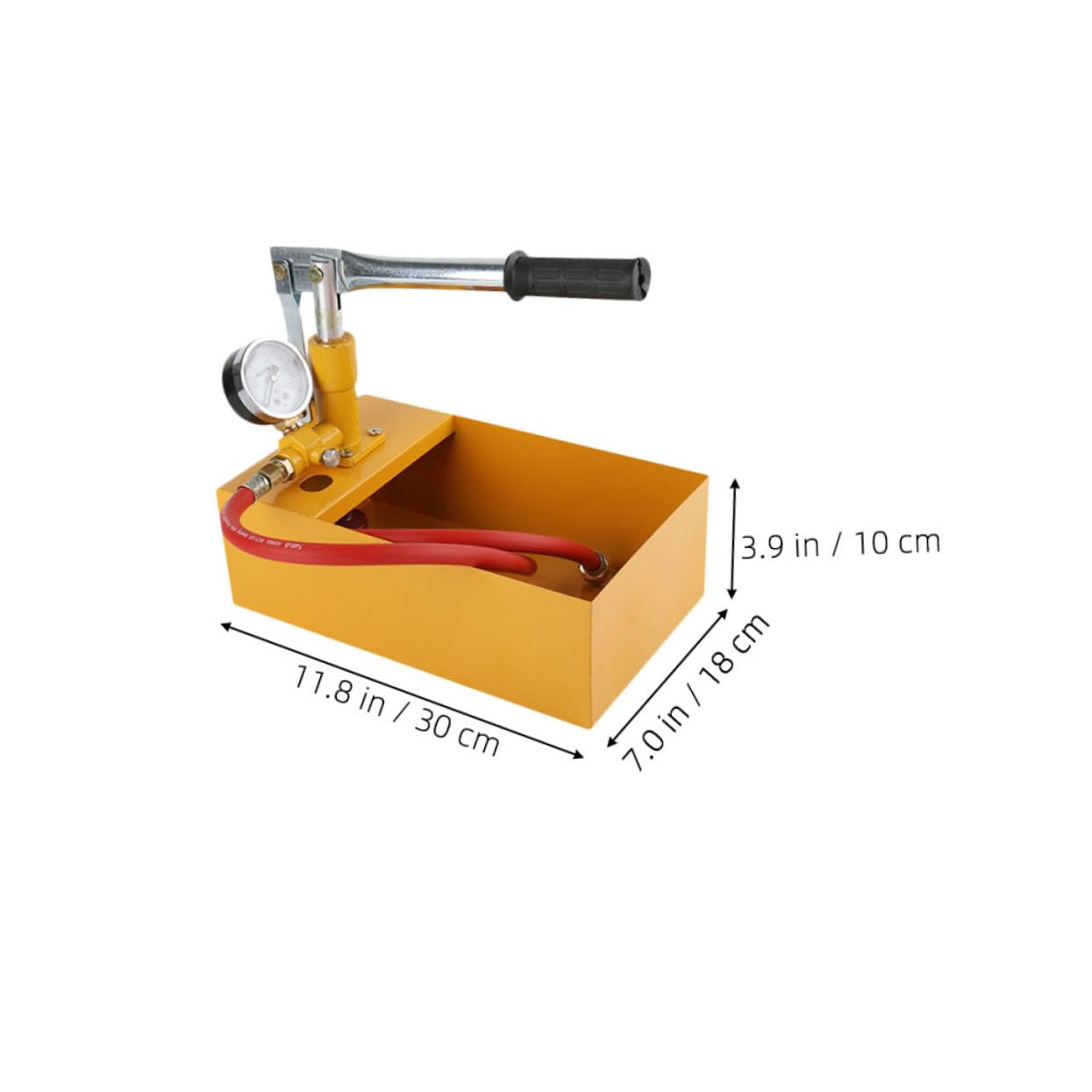 Zerodeko Bomba de Prueba de Presión Manual para Tuberías y Válvulas, Aleación de Aluminio, Control Estable de Presión, Portátil Manómetro, Peso 40 Kg Color Aleatorio
