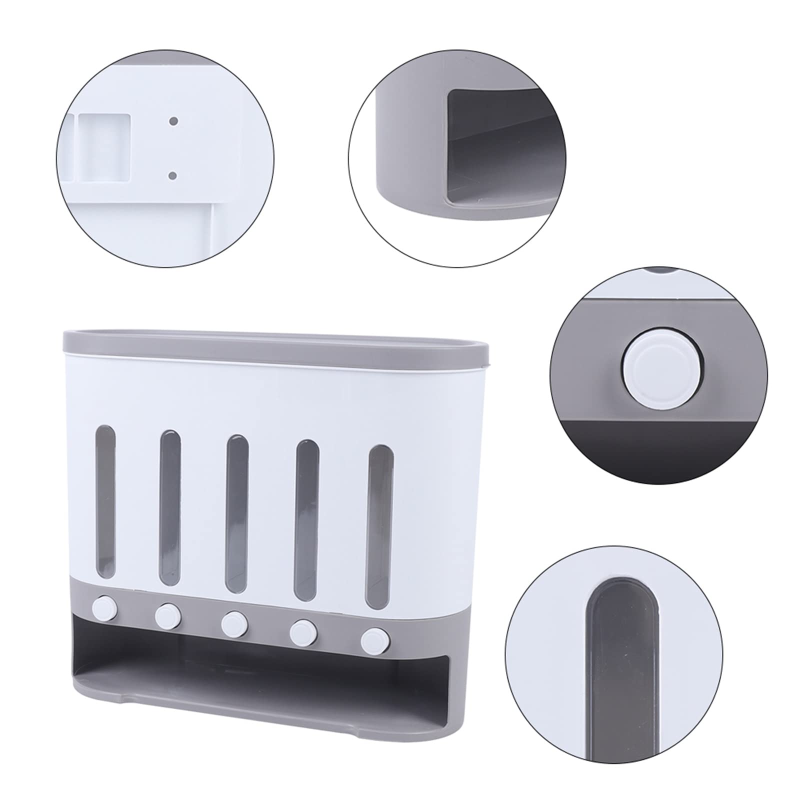 Mueslidispenser, wandmontage, keramische dispenser, mueslidispenser, noten, droogcontainer voor het bewaren van effecten, opbergbenodigdheden voor keukenlevensmiddelen