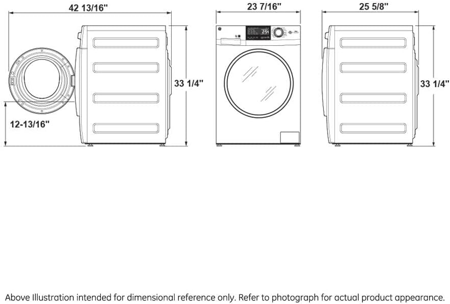 Miniatura 2 de Haier QFW150SSNWW Lavadora de carga frontal de 24 pulgadas con 2.4 pies cúbicos de capacidad 16 ciclos Controles electrónicos Conexión Wi-Fi
