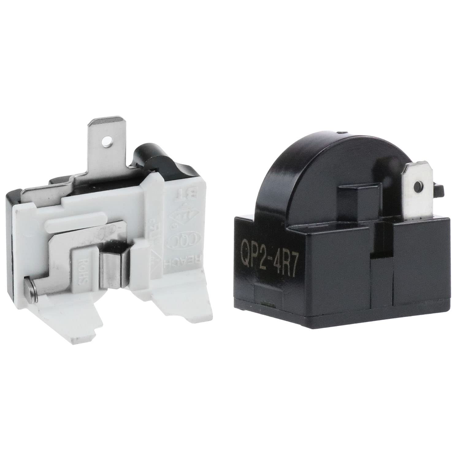 AYLIFU 1pcs QP2-4.7 Ohm PTC Refrigerator Starting Relay 1 Pin, Automatic Operation, Refrigerator Start Relay and Overload Protector 1/2 HP