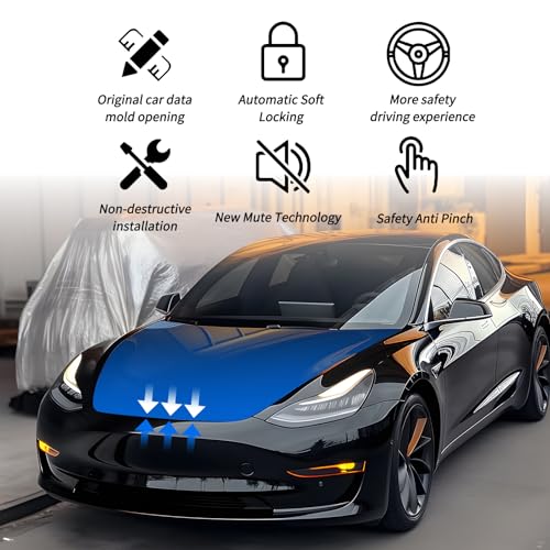 Image of AAMHHM for Tesla Frunk Soft Closing Automatic Latch - Model 3 Front Trunk Auto Close, Highland Frunk Lid Hood Lock Actuator, Frunk Electric Suction Switch 2021-2025(Tesla Model 3 Soft Frunk Close)