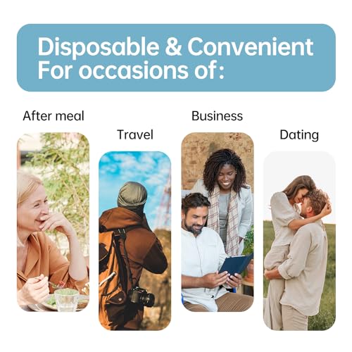 Image of Unflavored Disposable Finger Toothbrush for Adults, 60pcs, Oral Brush ups for Teeth Cleaning, Deep Cleaning Teeth Wipes, Gum Cleanning