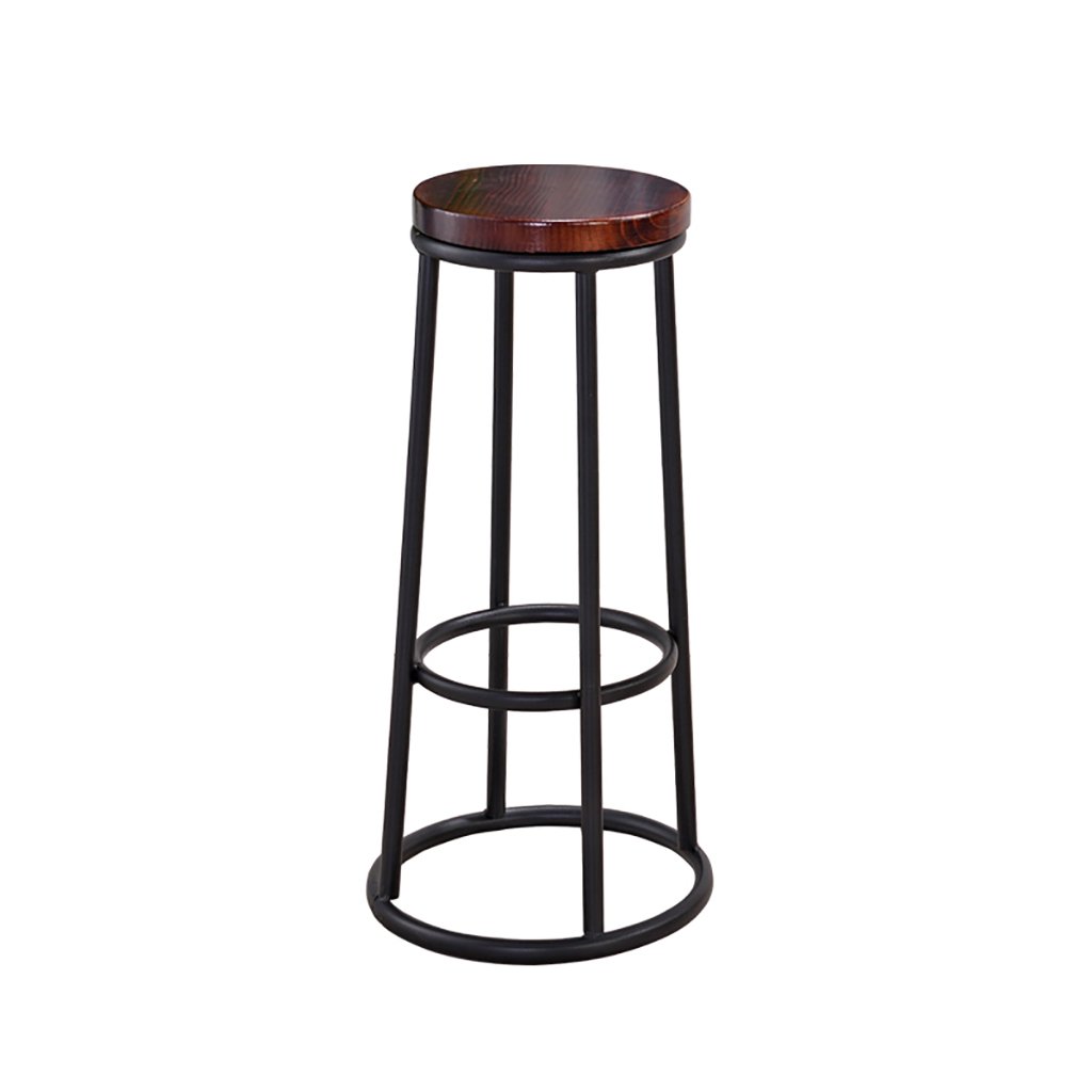 Buy Grey Stool Counter Chair Solid Wood Bar Stool Vintage Iron Bar
