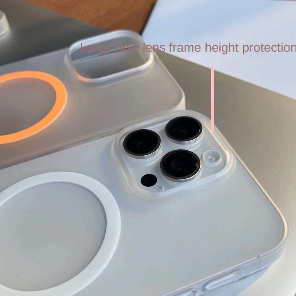 Custodia trasparente per telefono con ricarica wireless e luce notturna per iPhone 15 11 13 12 14 Pro Max, colore sfumato, luminosa, bianca, per iPhone 11 Pro Max
