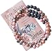 Subherban Aromatherapy Bracelet or Necklace Essential Oils Jewelry for Women - LOVE WRAP - Handmade Rhodonite Lava Stone Diffuser