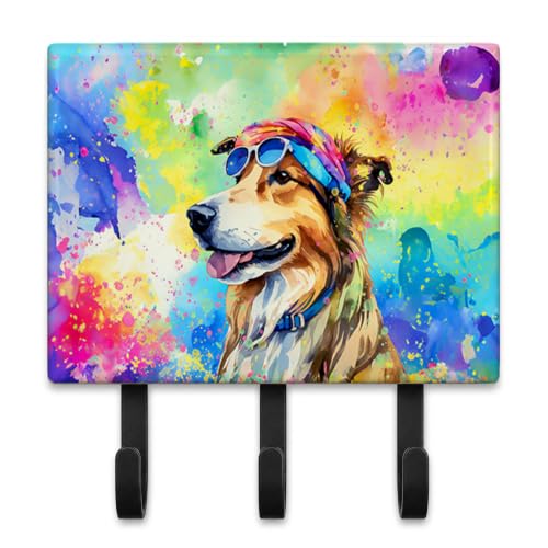 Caroline's Treasures Collie Dogs Decorative Ceramic Triple Wall Hook