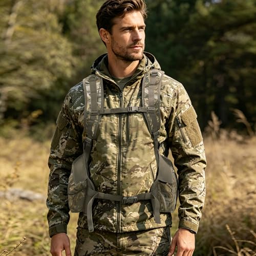MYDAYS Upland Bird Vest Backpack, Hunting Tactical Vest with Game Pouch and Pockets for Outdoor Bird Hunting (Camo) - image 8