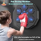 Smart Boxing Machine, Wall Mounted Boxing, With 6 Percussion Lights + Bluetooth Speaker, Eye Reaction And Coordination Boxing Equipment For Kids And Adults, Boxing Glove/Mobile Phone Holder - Image 3