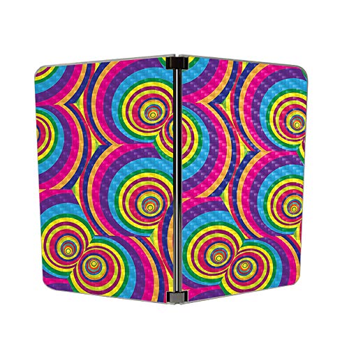 Image of MIGHTY SKINS MightySkins Carbon Fiber Skin for Microsoft Surface Duo - Groovy 60s | Protective, Durable Textured Carbon Fiber Finish | Easy to Apply, Remove, and Change Styles | Made in The USA