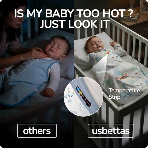 Image of Baby Sleep Sack 3-6 Months, 2.5 TOG Toddler Sleep Sack Thermostatic, Super Soft Cotton Quilted Baby Wearable Blanket for Boys Girls, Baby Sleeping Bag with 2-Way Zipper for Winter