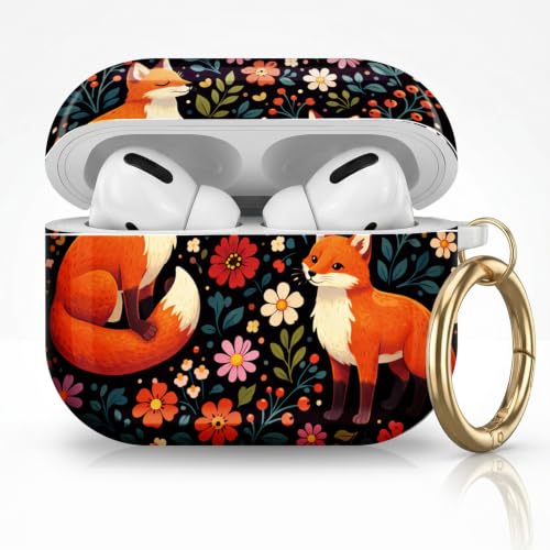 AirPods Pro 3�P�[�X(2025)�p�A���킢���J�o�[ AirPod Pro��3����V�F���Ή� ���[�Y�S�[���h�L�[�`�F�[���C���t�H���P�[�X �����p (�t�H���X�g�t�H�b�N�X)