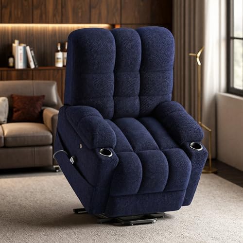COLAMY Dual Motor Power Lift Recliner Chair for Elderly, Heavy Du...