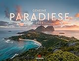 Geheime Paradiese Kalender 2024, Wandkalender im Querformat (54x42 cm) - Landschaftskalender / Naturkalender - Ackermann Kunstverlag 