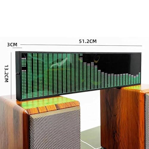 Analizador de espectro musical LED con 36 estilos visuales y reloj RGB para escritorio 7