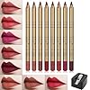 FANICEA-8-Colors-Matte-Lip-Liner-Pencil-Set-Natural-High-Pigmented-Waterproof-Long-Lasting-Non-Sticky-Ultra-Fine-Contour-Shaping-Smooth-Makeup-Lip-Liners-with-Pencil-Sharpener DELISOUL 8 Colors Matte Lip Liner Pencil Set Natural High Pigmented Waterproof Long Lasting Non-Sticky Ultra Fine Contour Shaping Smooth Makeup Lip Liners with Pencil Sharpener