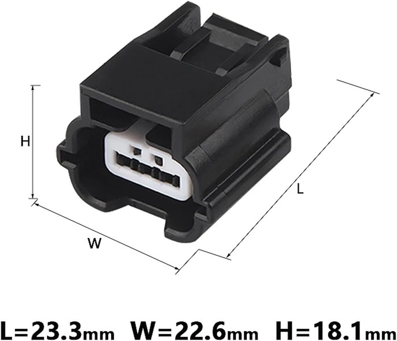 3Pin Compatible With Automotive Harness Connectors DJ7031K-0.6-11/21 Male Or Female 7283 (7282) -8852-30 2Set With Terminal(Dark Grey-2Sets)