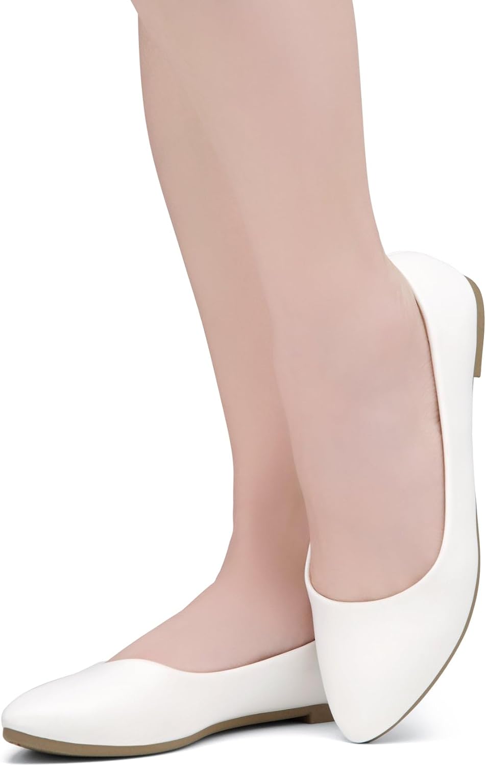 Herstyle Pointed Toe Ballet Flats for Women, Slip-On Dressy Flats with Memory Foam, Lightweight Comfortable Business Casual Shoes for Work Office Travel