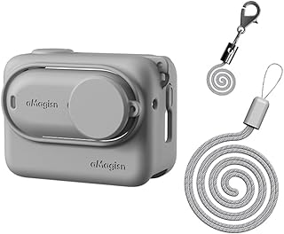 Aoyygg Silicone Protective Case Cover Skin for Insta360 GO3,Mini Protector Sleeve for Insta360 GO3 Sports Camera Protection Accessories (Grey)