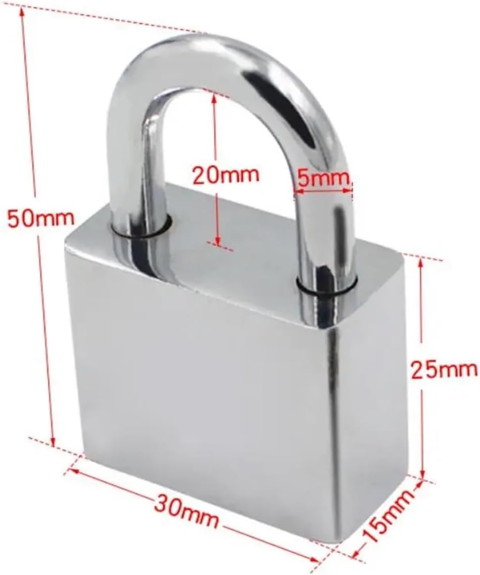 Stainless Steel Padlock Hasp Door Clasp Lock 90 Degree Right Angle Shed Gate Latch Household Burglar-Proof Bolt Door Buckle(Padlock)