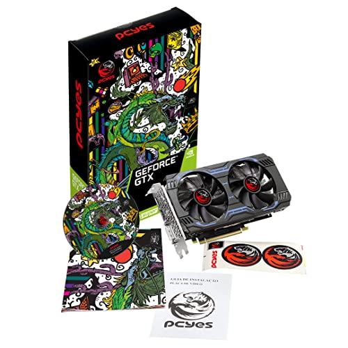 PLACA DE VIDEO NVIDIA GEFORCE GTX 1660 SUPER GDDR6 6GB 192BITS DUAL-FAN GRAFFITI SERIES - PA1660S6GR6DF – PCYES, Cor: Preto glide