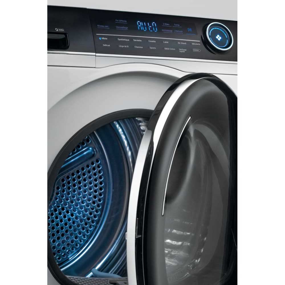 Haier I-PRO SERIES 7 - HD90-A3979-S, Secadora bomba de calor 9 kgs, Inverter, Tambor XXL con led, 14 programas, i-Time, i-Refresh (microvapor), Antiarrugas, 66dba, A+++