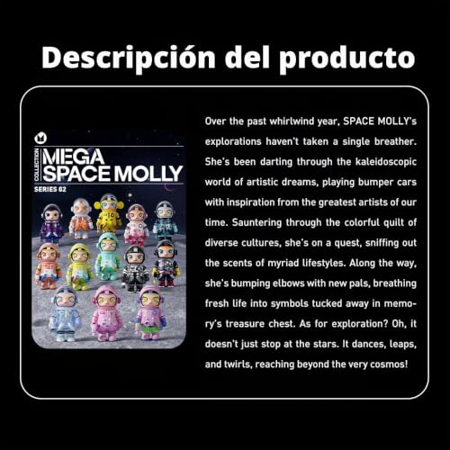 Figuras MEGA SPACE MOLLY Colección Completa Serie 2 de POP MART 9 Cajas 7