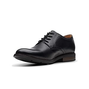 Clarks Becken Lace, Zapatos de Cordones Brogue Hombre, Black