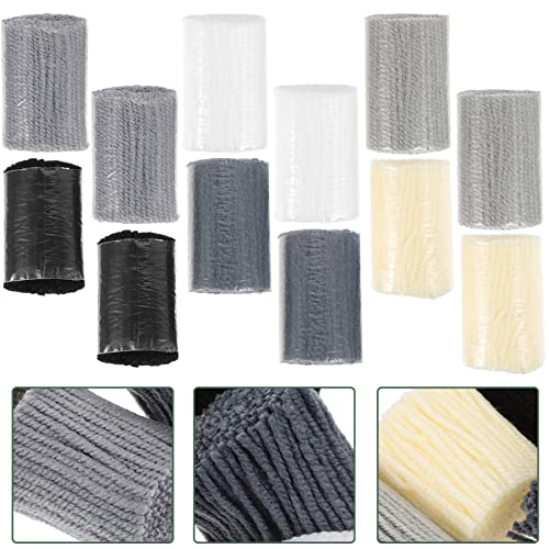 Magiclulu 12 Rolls Latch Hook Yarn Pre-Cut Rug Yarn Knitting Crafts Yarn Soft Crochet Yarn Colorful Sewing Replace Yarn Threads For Making Pillowcases Blankets (Color 4) #TOP3