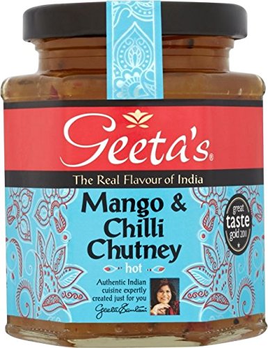 Geeta ist Mango & Chilli Chutney (300 g) - Packung mit 6