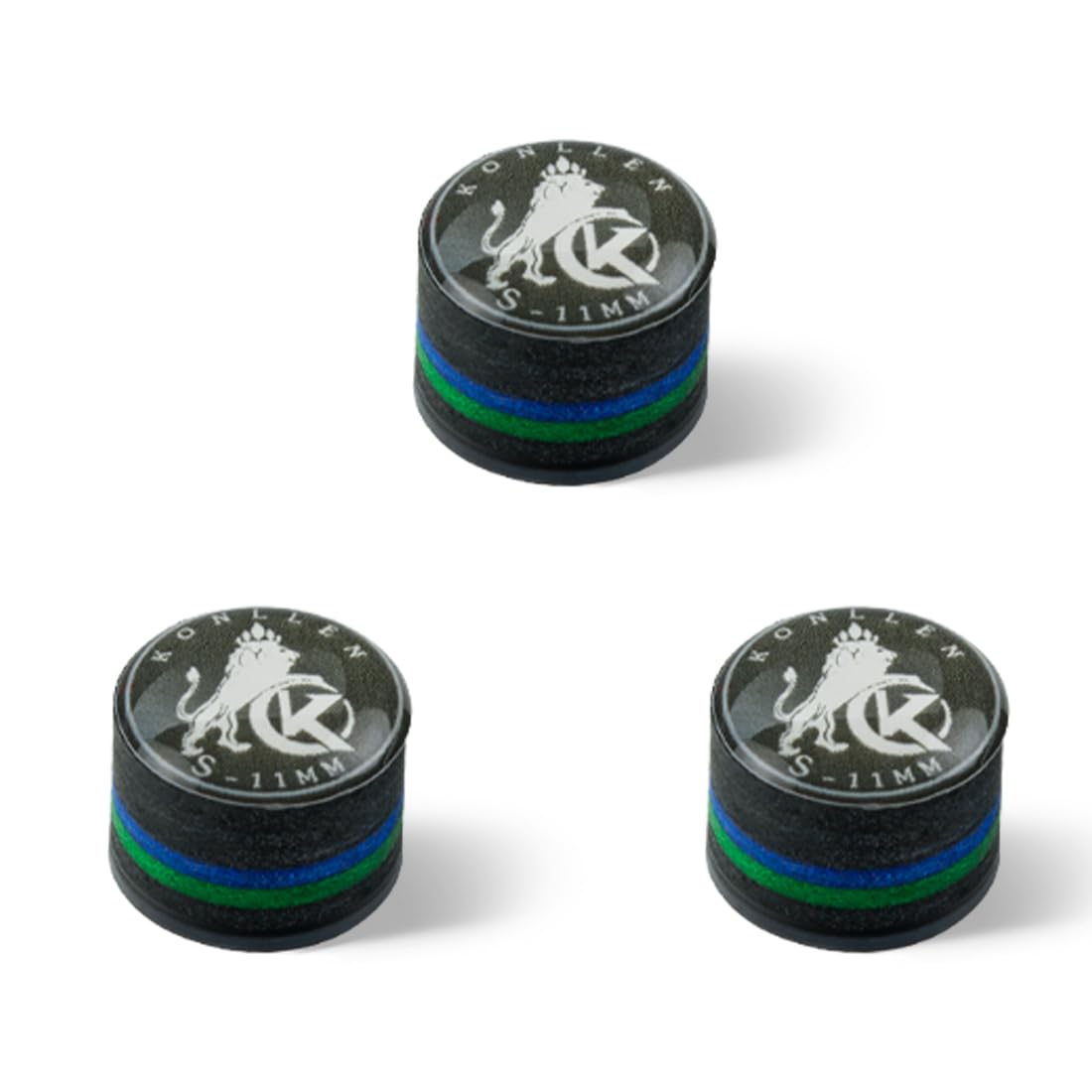 Embouts de queue de billard KONLLEN 9 couches avec joint transparent en taille 11mm et 14mm - 8