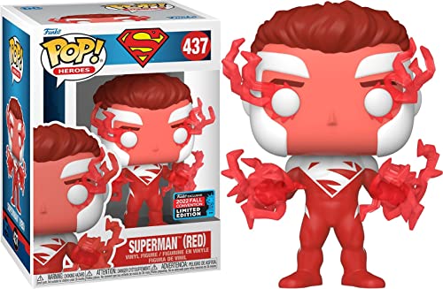 Funko Pop! Heroes: Dc - Superman - (Red) - Dc Comics - Exclusivo De Amazon - Figuras Miniaturas Coleccionables Para Exhibición - Idea De Regalo - Mercancía Oficial - Juguetes Para Niños Y Adultos