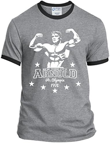 Arnold Schwarzenegger Men's Bodybuilding T Shirt Muscle Workout Gym Shirts